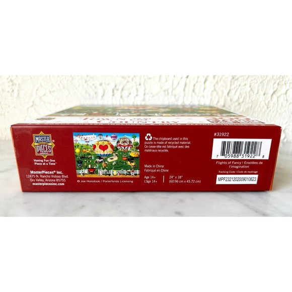 Flights of Fancy 300 EZ-Grip Pieces Masterpieces Jigsaw Puzzle Complete w/Poster - Picture 5 of 7